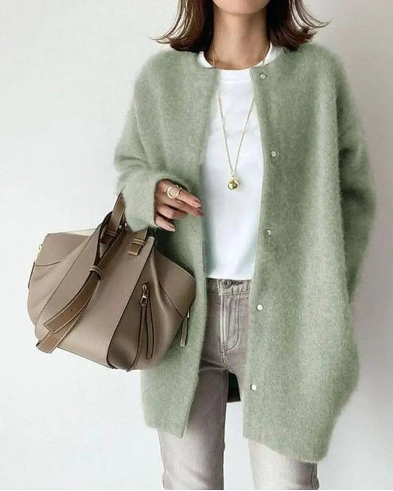 Berg-Feldt | Cardigan Femme en Laine et Mohair Chic et Confortable