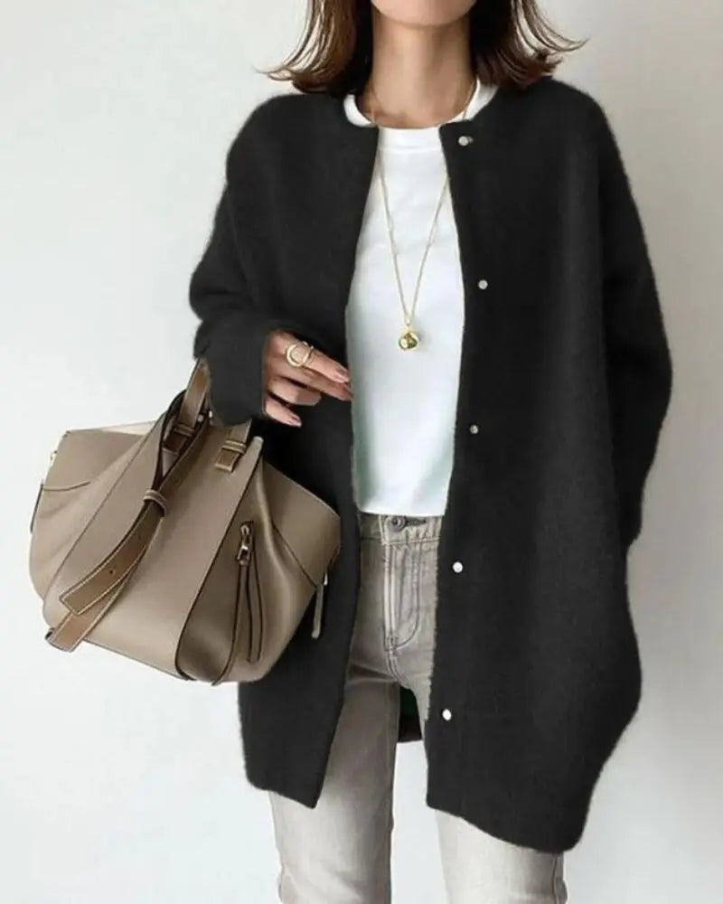 Berg-Feldt | Cardigan Femme en Laine et Mohair Chic et Confortable