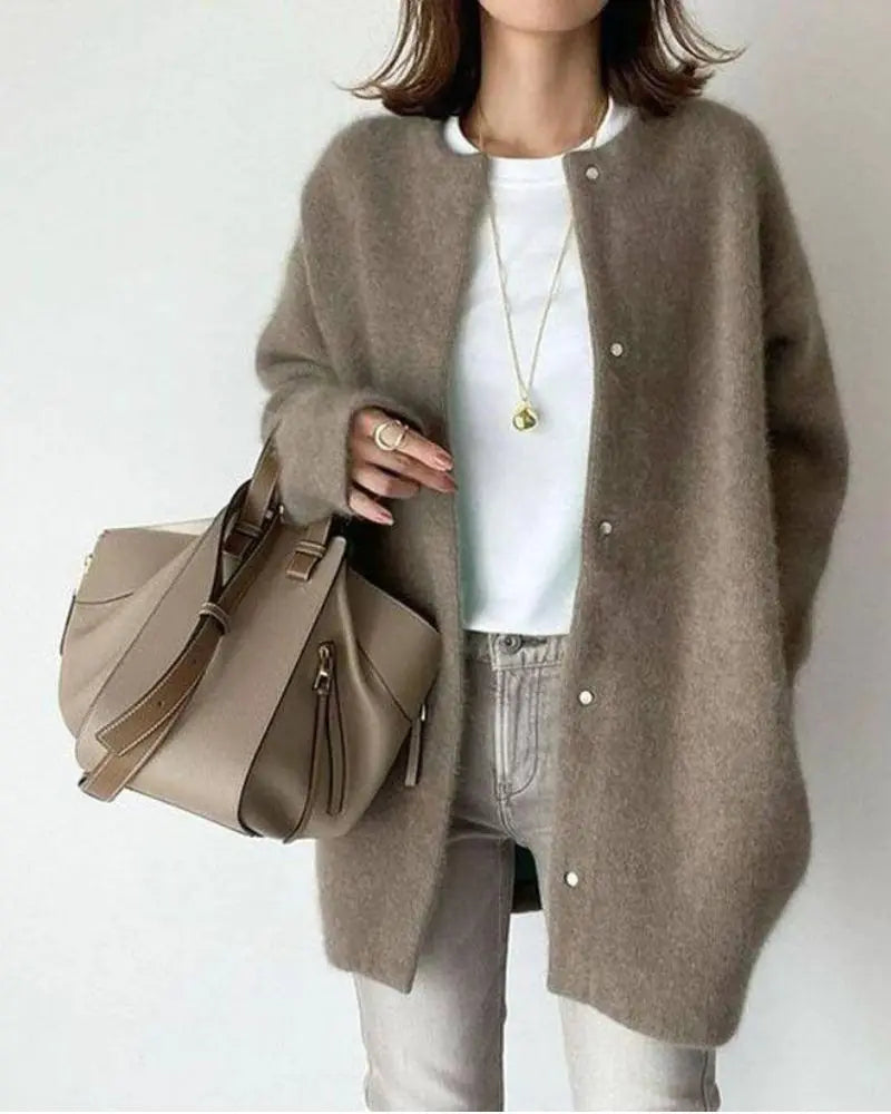Berg-Feldt | Cardigan Femme en Laine et Mohair Chic et Confortable