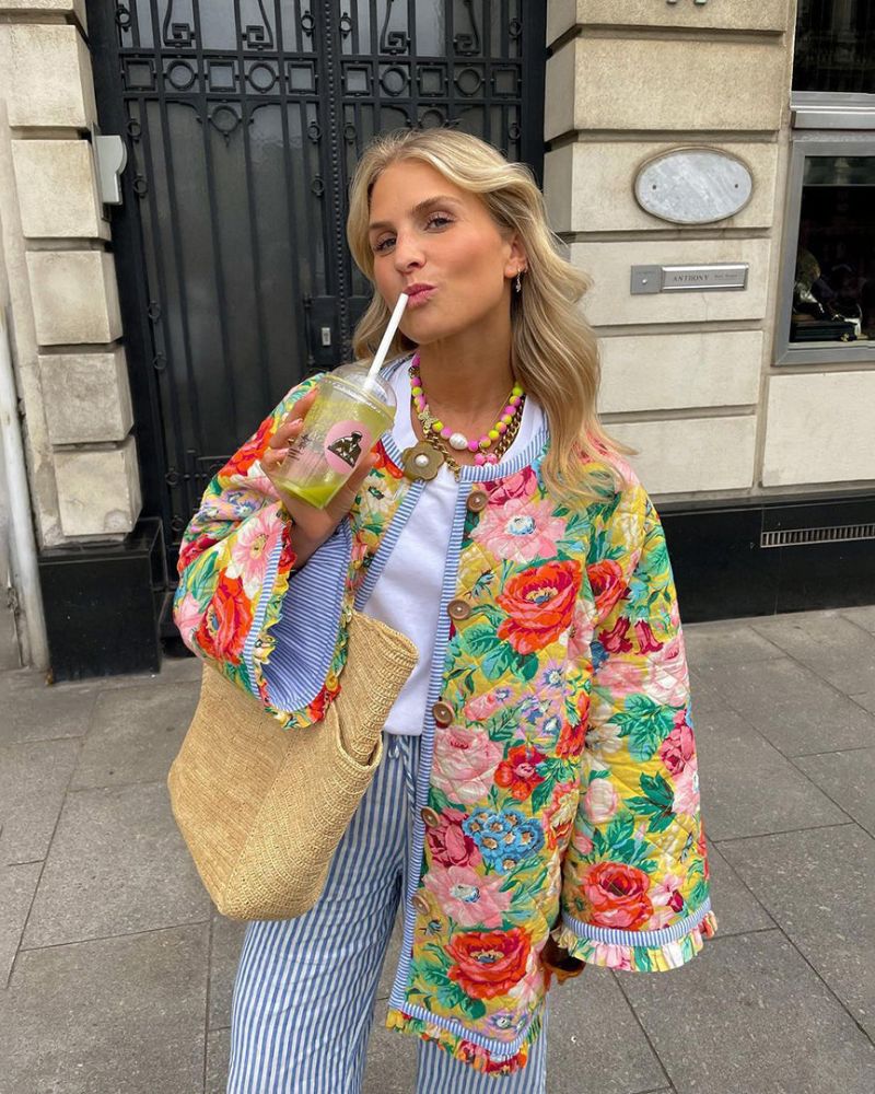 Berg-Feldt | Veste Vintage Multicolore Blanchet