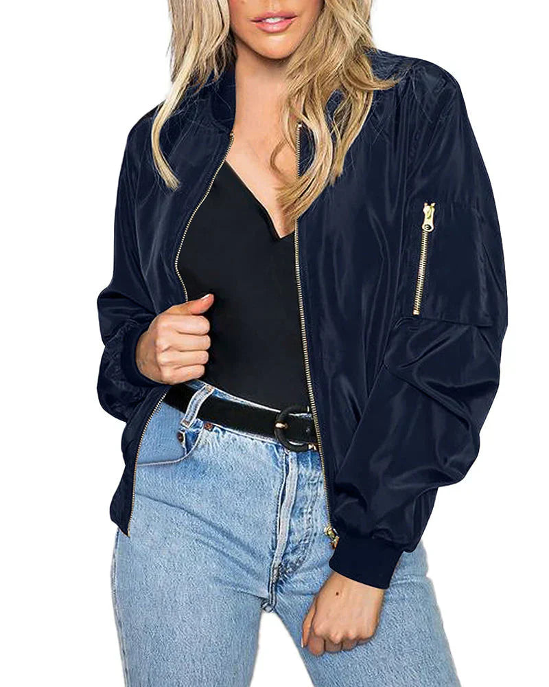 Berg-Feldt | Elegante Bomberjacke für Damen Leicht und Bequem