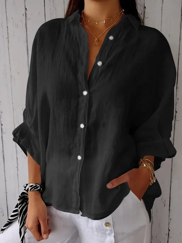 Débardeur en lin pour femme Fudus, style décontracté