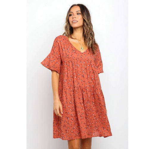 Berg-feldt Robe mi-longue fleurie pour femme