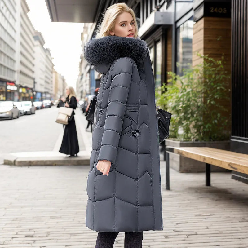 Berg-Feldt | Lange schlanke Winterjacke