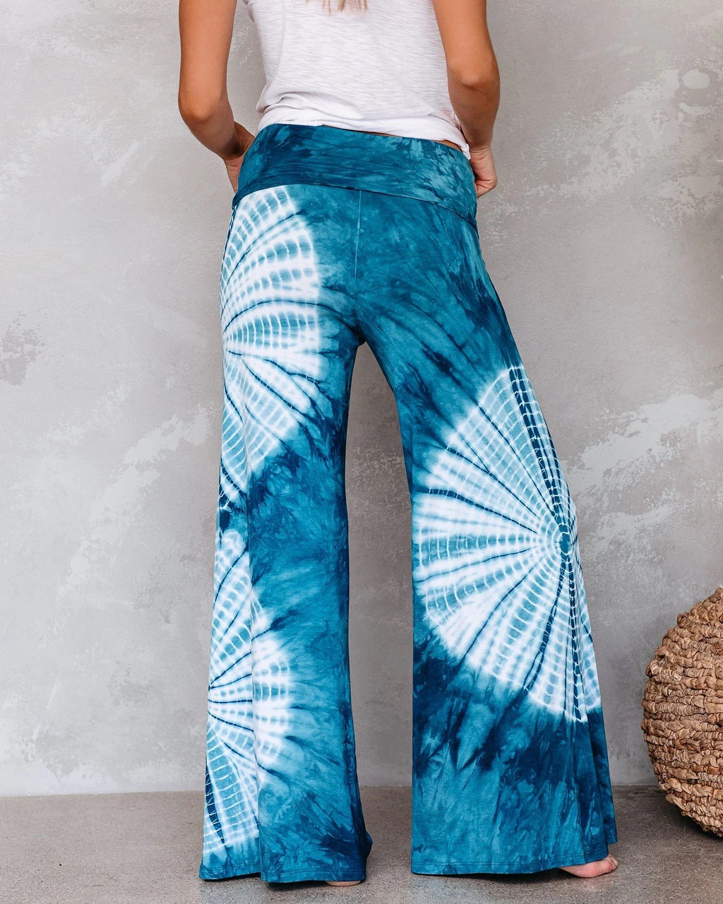 Batik-Muster Damenhose, weit und fließend, berg-feldt