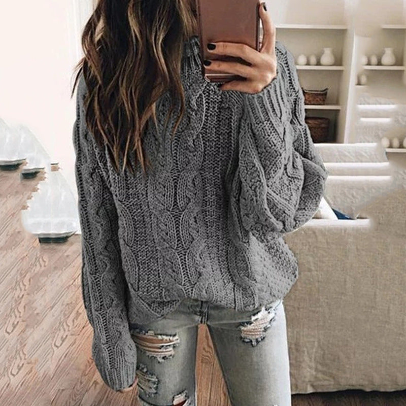 Pull en grosse maille pour femme avec motif tressé tendance Berg-Feldt