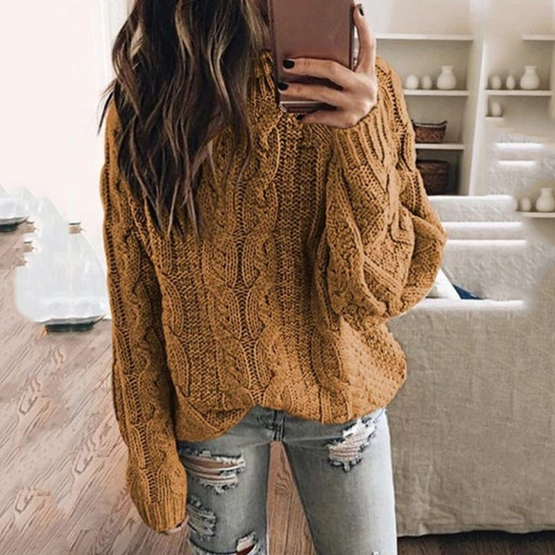 Pull en grosse maille pour femme avec motif tressé tendance Berg-Feldt