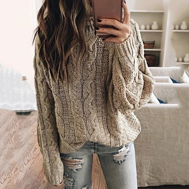 Pull en grosse maille pour femme avec motif tressé tendance Berg-Feldt