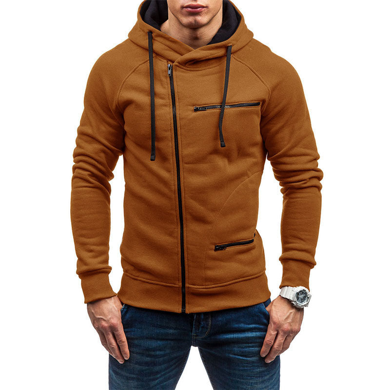 Veste à capuche pour homme avec zip moderne et détails contrastants Berg-Feldt