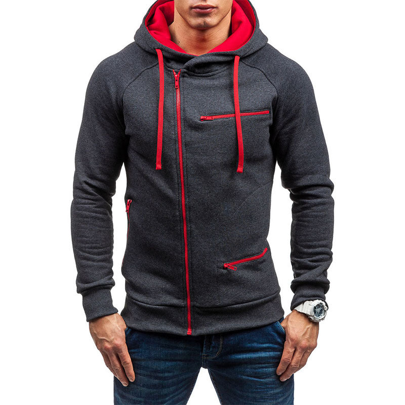 Veste à capuche pour homme avec zip moderne et détails contrastants Berg-Feldt