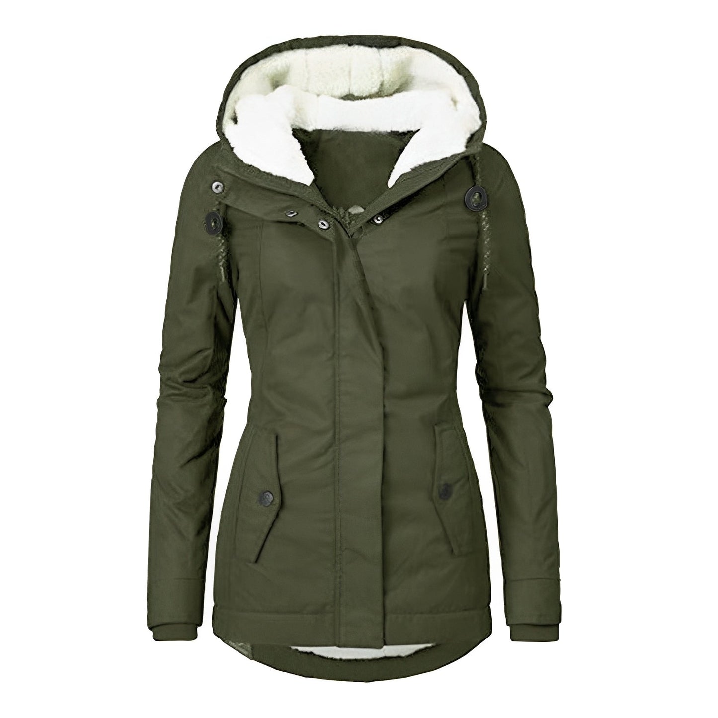 Berg-Feldt | Veste plissée chaude à capuche pour femmes