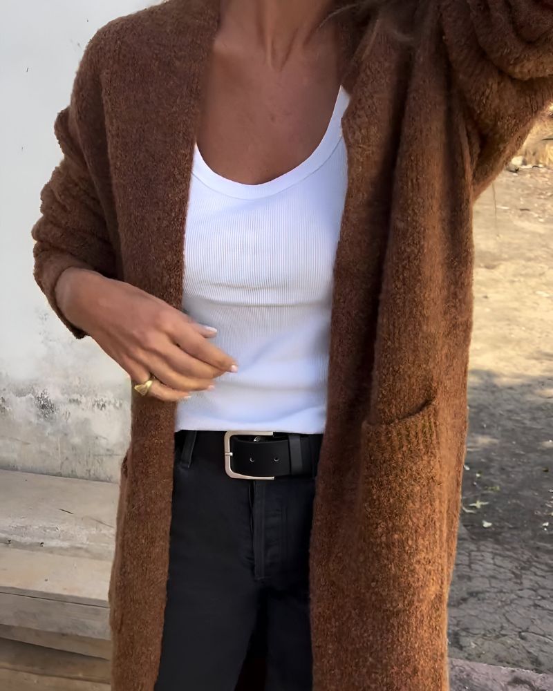 Berg-Feldt | Lässiger Strick-Cardigan mit Taschen