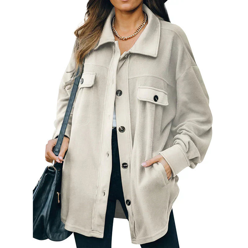 Berg-Feldt | Fleece-Jacke mit Knöpfen