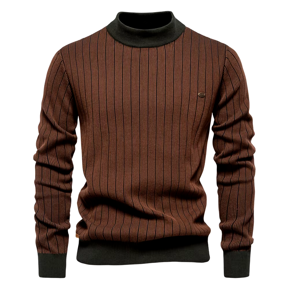 Berg-Feldt | Streifenpullover für Elegante Wintertage