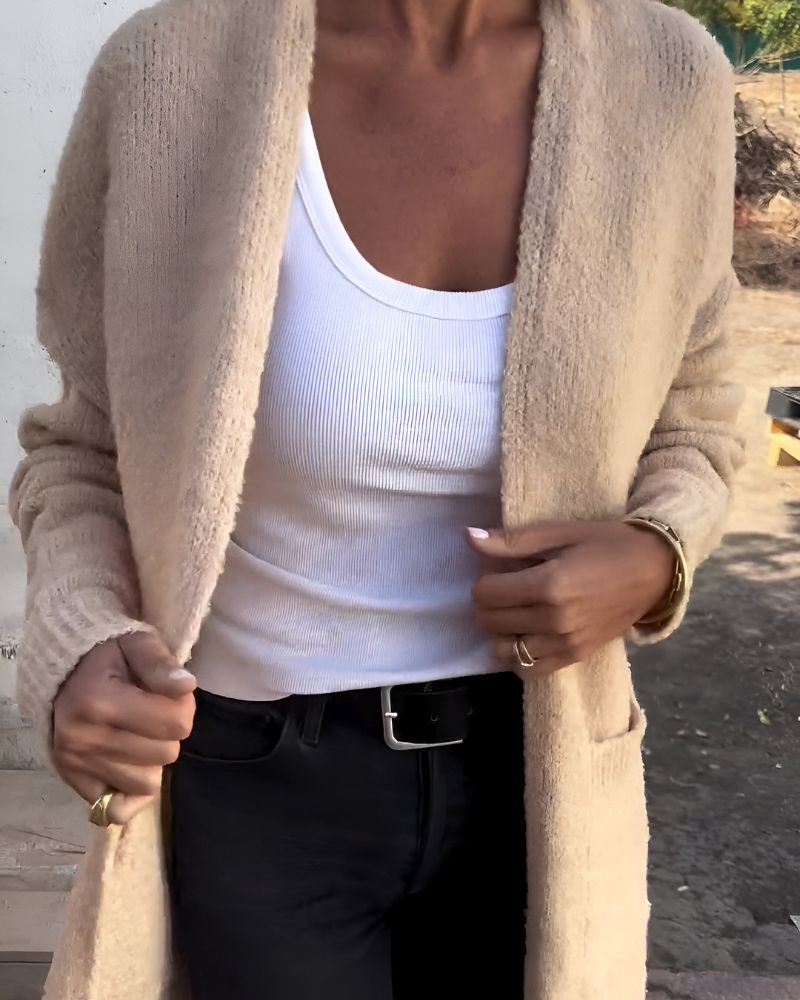 Berg-Feldt | Lässiger Strick-Cardigan mit Taschen