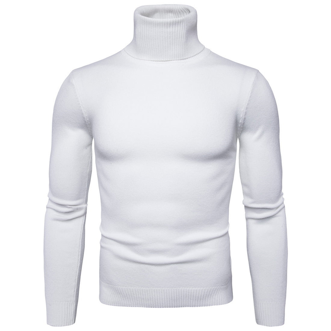 Pull à col roulé pour homme en douce laine mérinos, avec une élégante texture, de Berg-Feldt