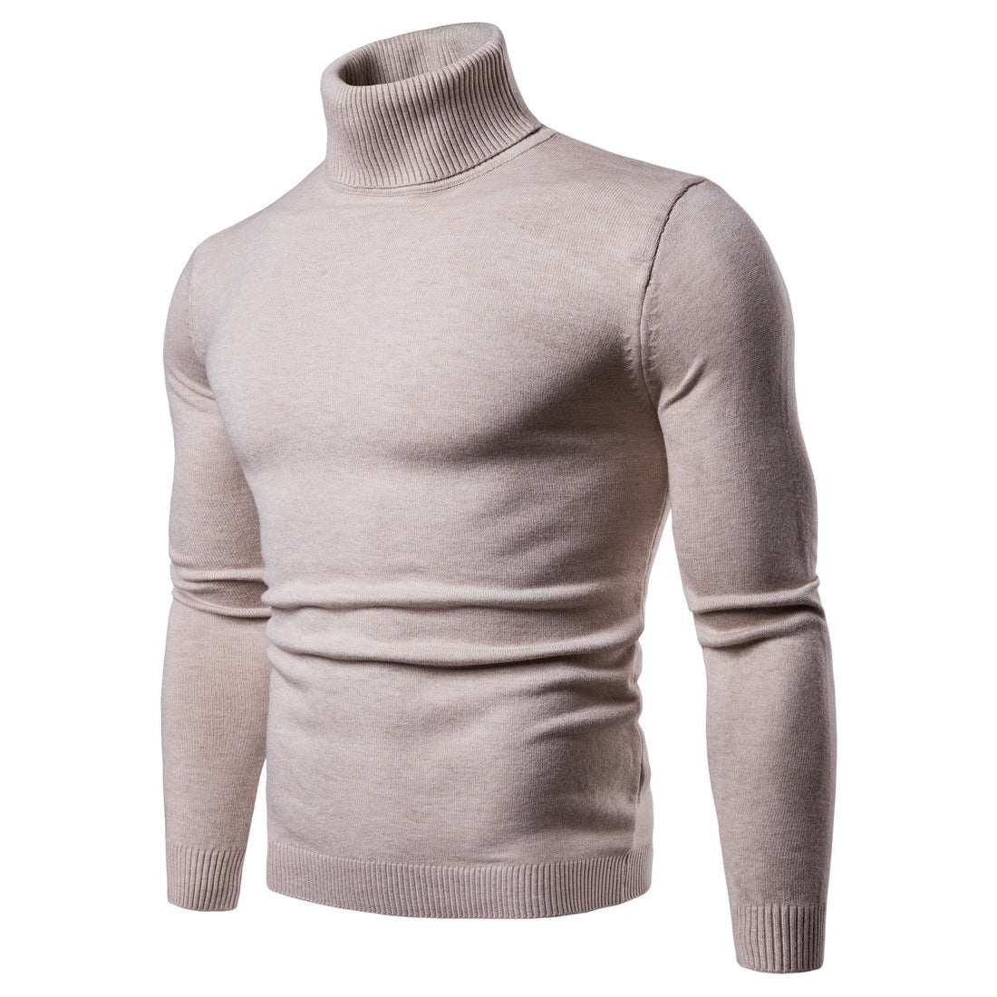 Pull à col roulé pour homme en douce laine mérinos, avec une élégante texture, de Berg-Feldt