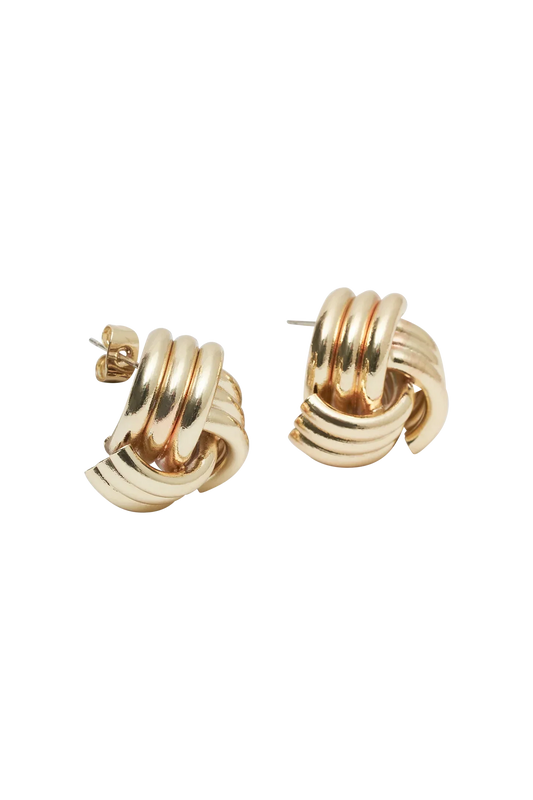Berg-Feldt Knotted Gold Earrings
 - berg-feldt