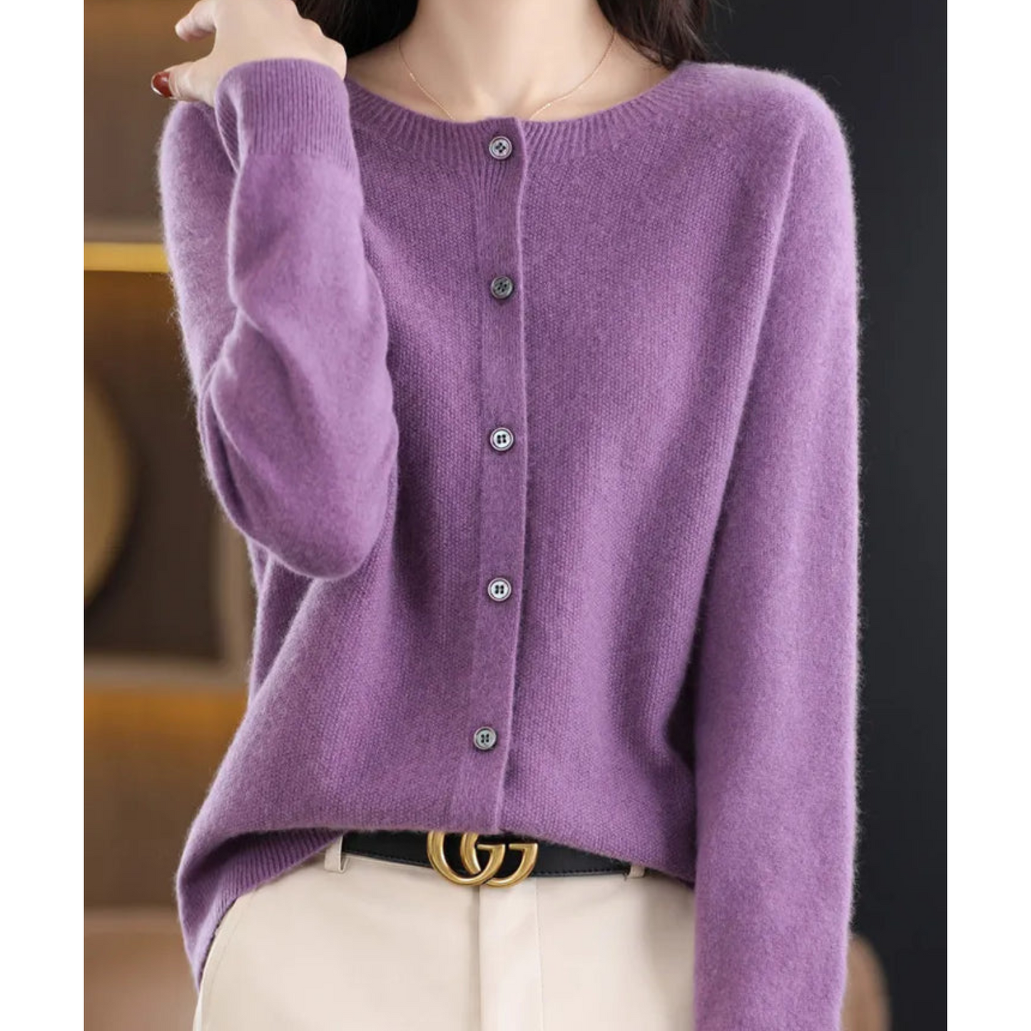 Berg-Feldt | Cardigan - 100% Laine Mérinos Tricot Doux