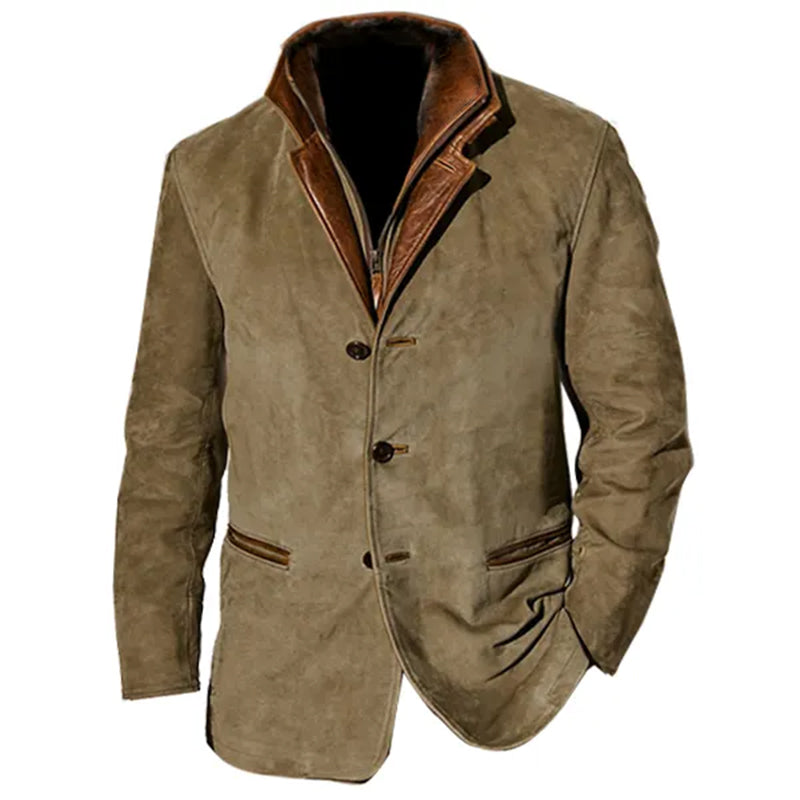 Berg-Feldt | Blouson en daim vintage pour homme