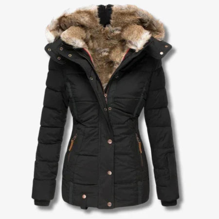 Berg-Feldt | Veste d'hiver à capuche et zip pour femme idéale pour les journées froides