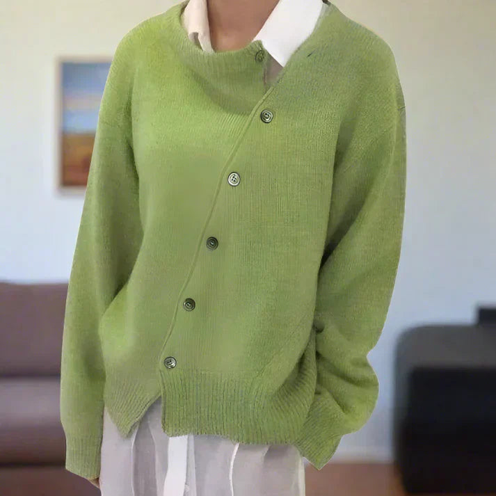 Berg-Feldt | Cardigan doux à boutonnage diagonal