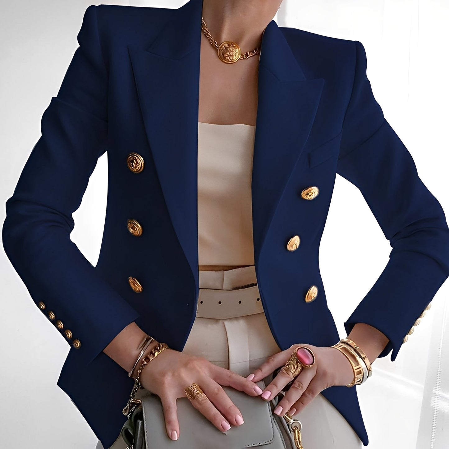 Berg-Feldt | Klassischer Blazer mit Knöpfen für Frauen