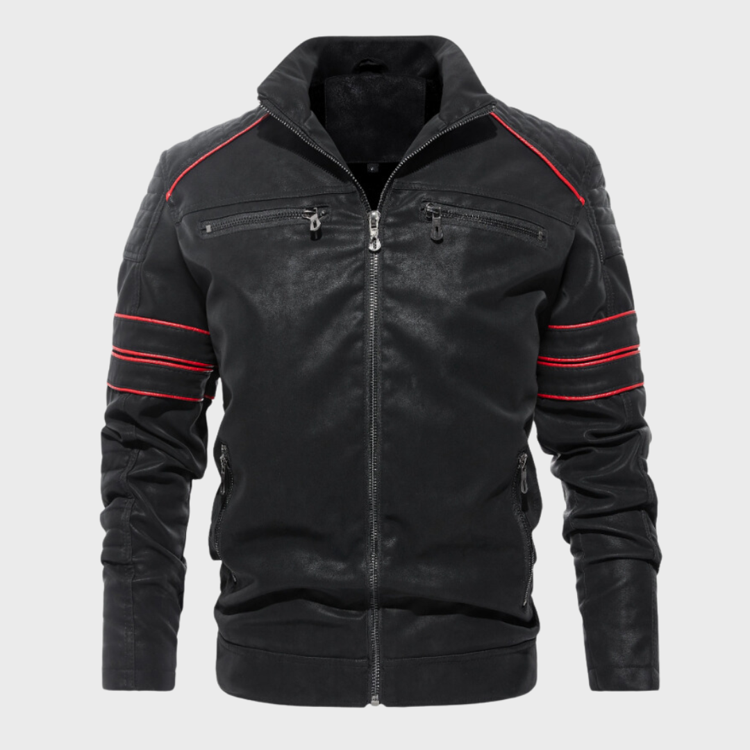 Berg-Feldt | Herren Dick Gepolstertes Lederjacke