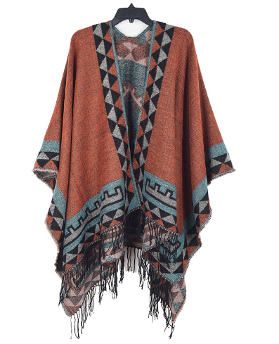 Berg-Feldt | Gestrickter Poncho - Stilvoll & Warm