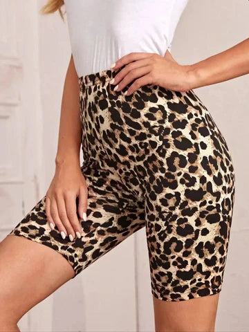 Shorts cycliste léopard de Zayda