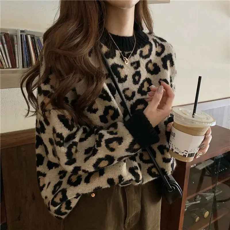 Berg-Feldt | Stylischer Pullover mit Leopardenmuster