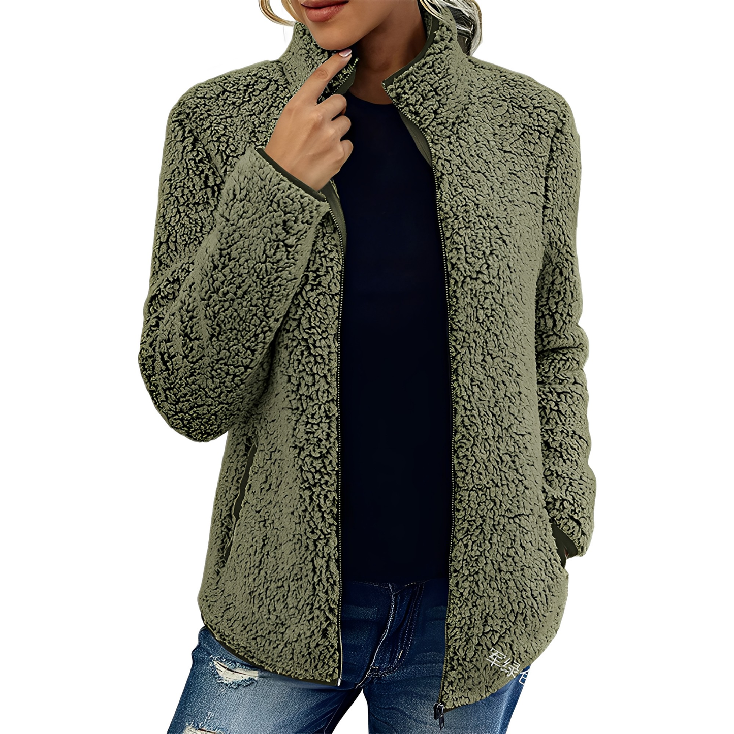 Berg-Feldt | Eleganter Fleece-Veloursmantel für Damen