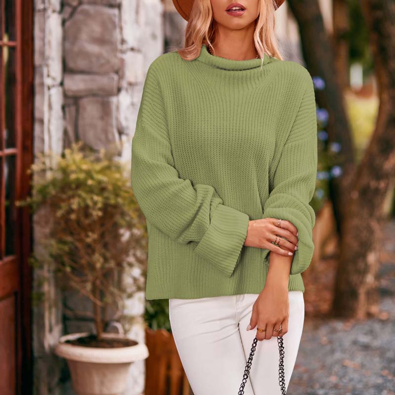 Berg-Feldt | Schlichter Einfarbiger Strickpullover Für Damen