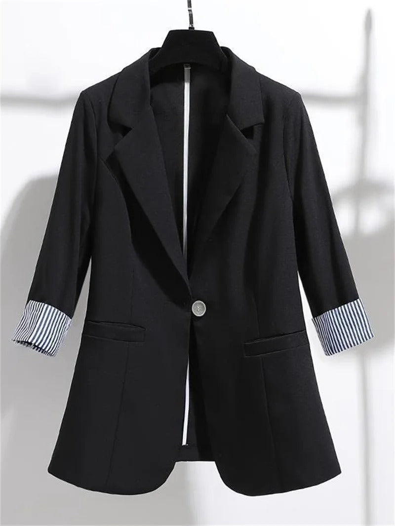 Berg-Feldt | Schlichte Jacke mit Dreiviertelärmeln für Damen