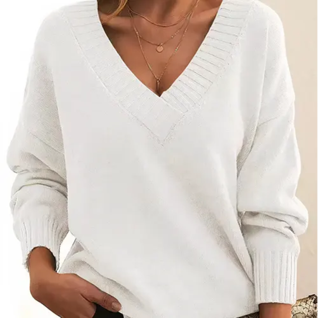 Berg-Feldt | Pullover Winter V-Ausschnitt für Frauen
