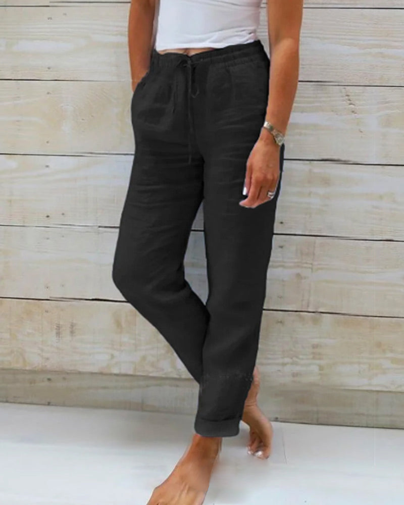 Aurélia : Pantalon Large en Lin