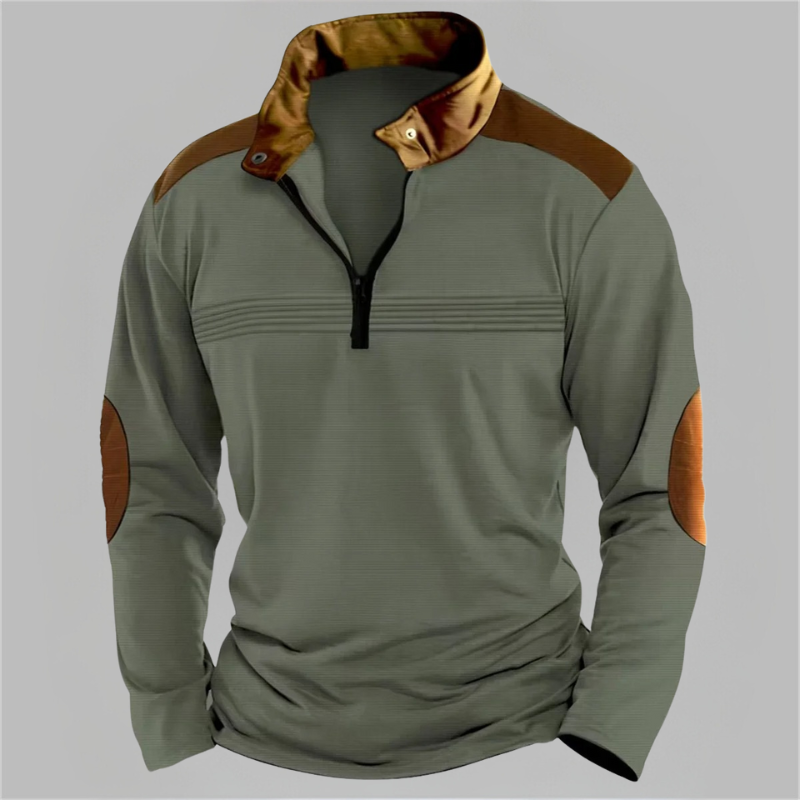 Polo à manches longues confortable pour homme