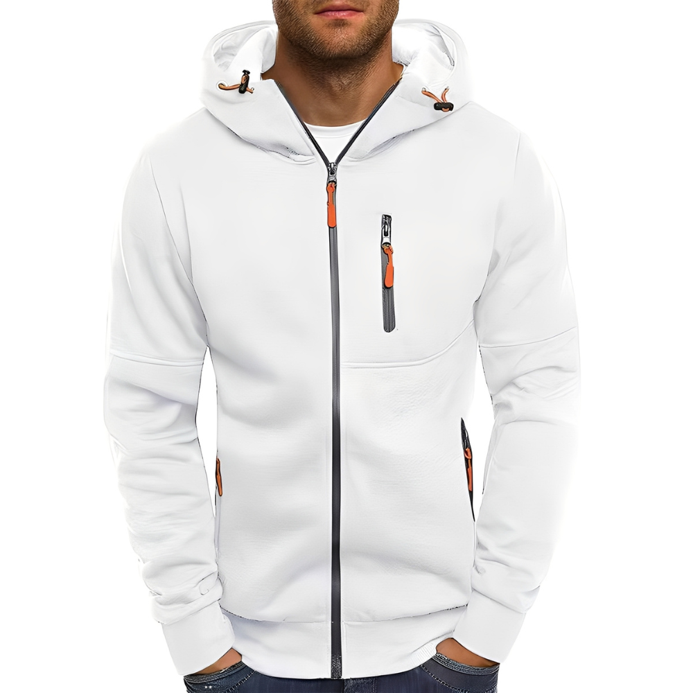 Berg-Feldt | Freizeit Zip-Up Jacke mit Kapuze für Herren