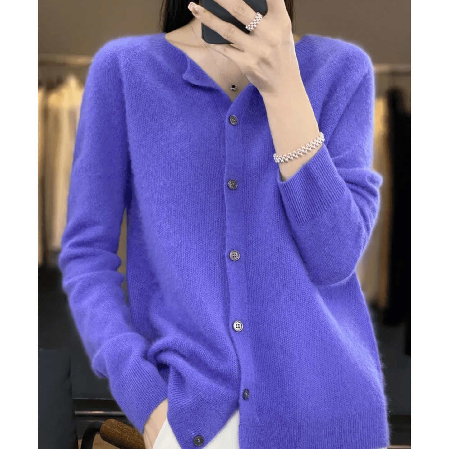 Berg-Feldt | Cardigan fin pour femme à col rond