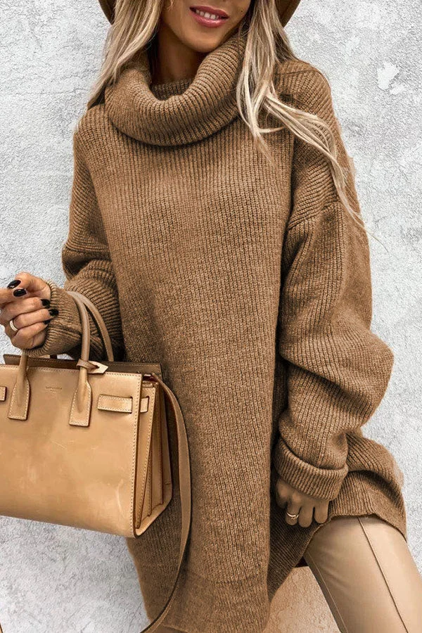 Pull oversize pour femme avec manches bouffantes