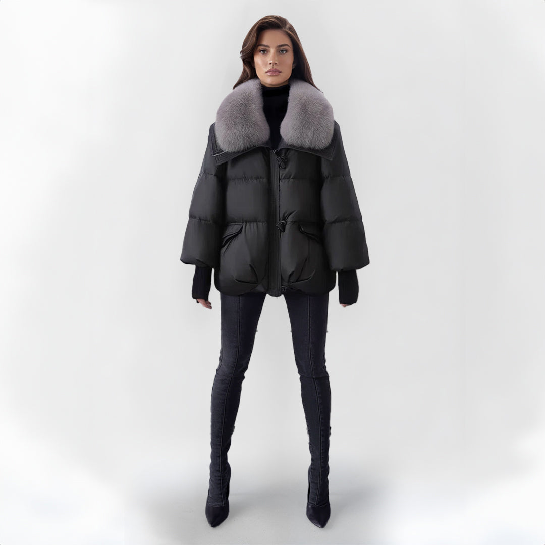 Berg-Feldt | Pufferjacke mit Kunstpelzkragen