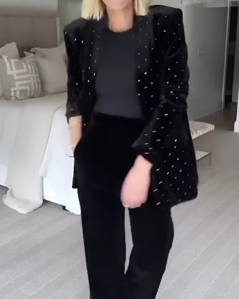 Berg-Feldt | Diamant Samt Blazer
