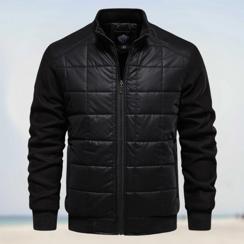 JURGEN - Veste matelassée à manches en maille