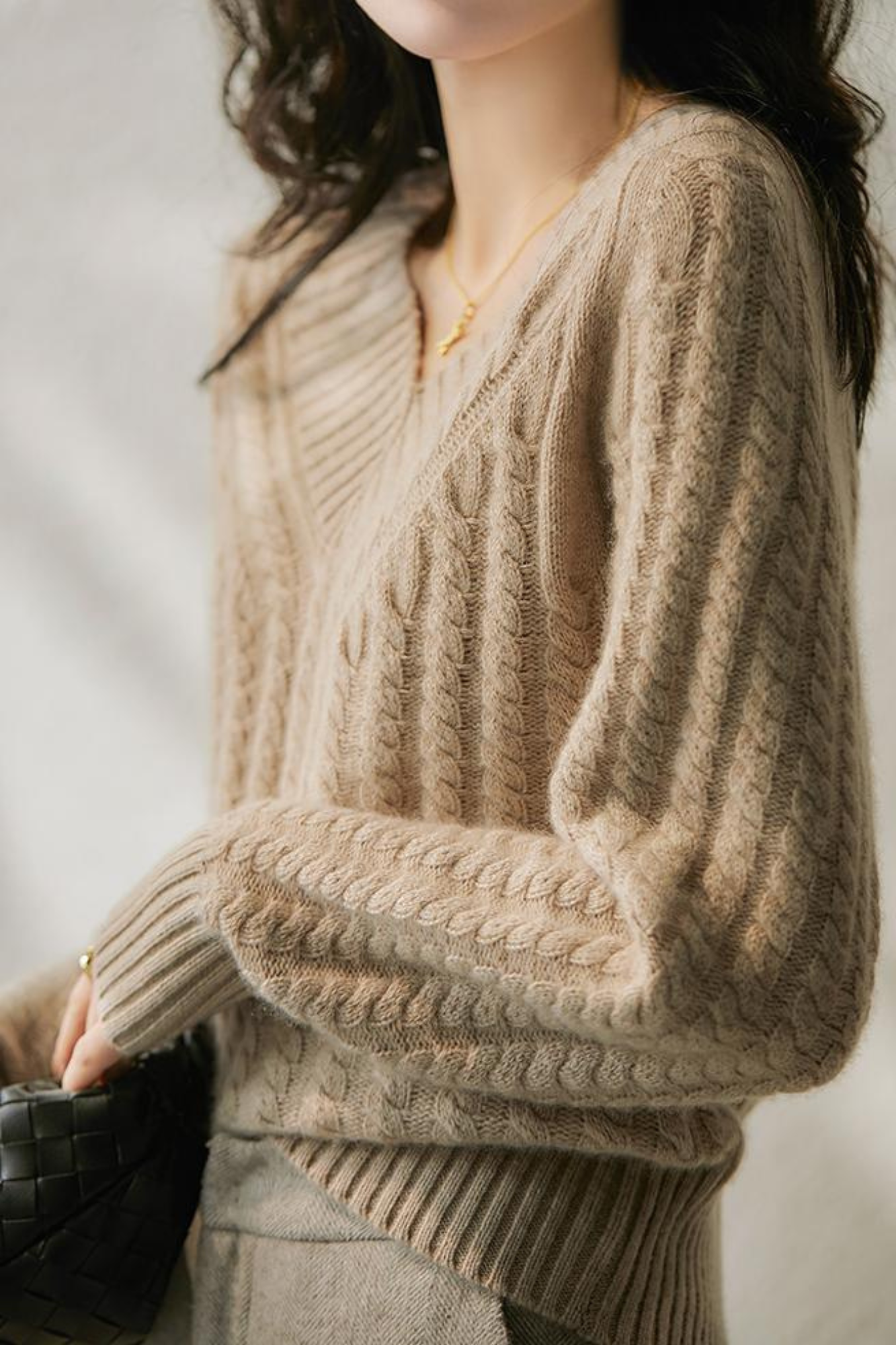 Berg-Feldt | Pullover aus Strick mit V-Ausschnitt für Damen