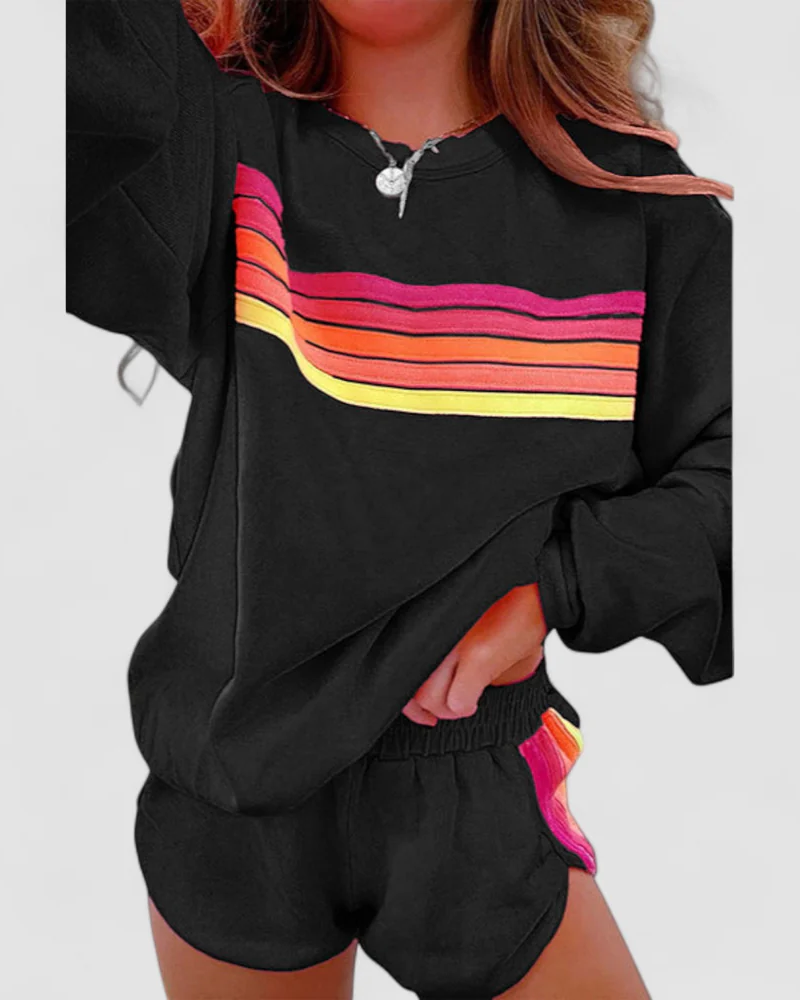 Berg-Feldt | Gestreiftes Pyjama-Set