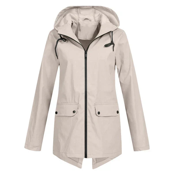 Berg-Feldt | Trendy Damen Regenjacke mit Kapuze