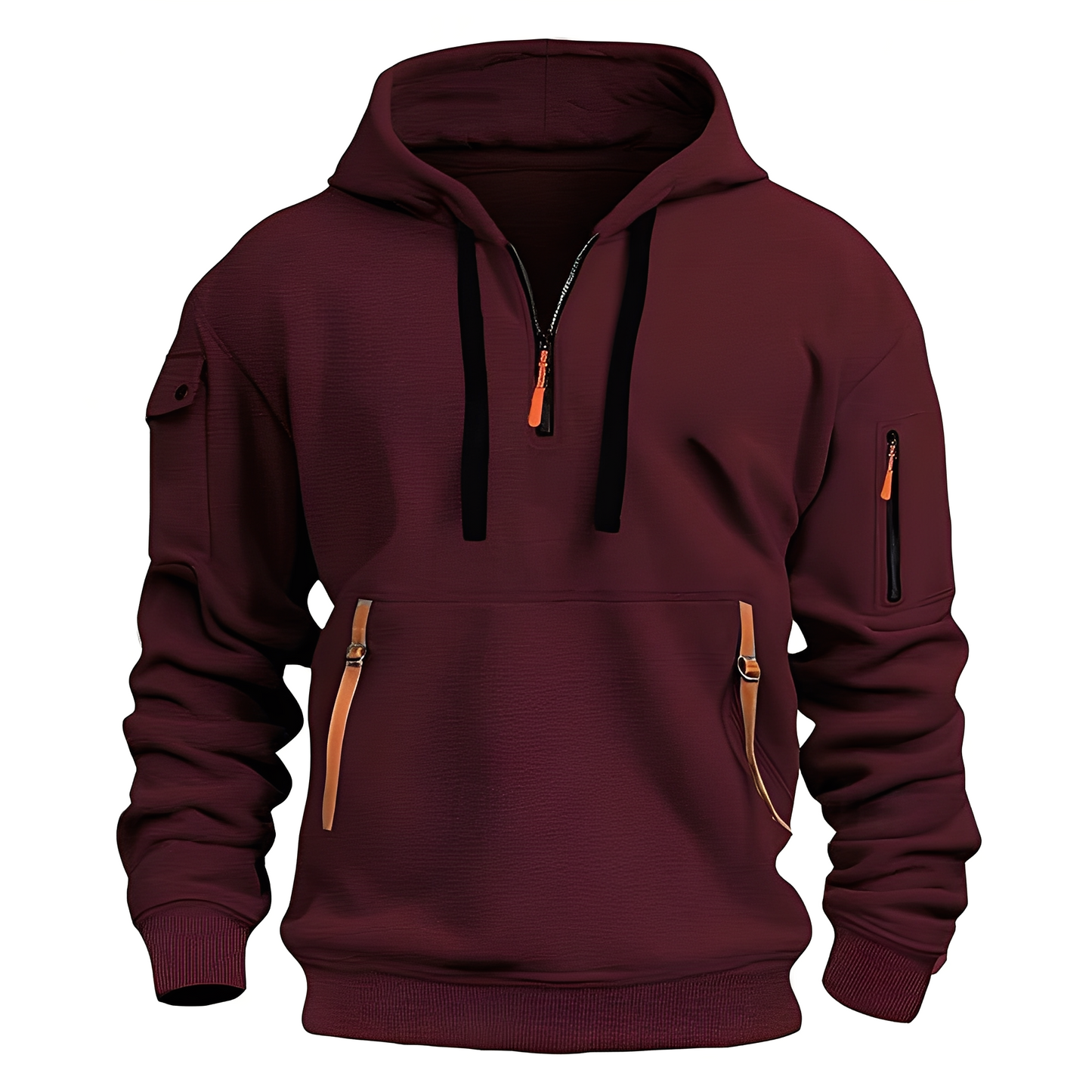 Berg-Feldt | Lässiger, lockerer Hoodie mit Reißverschluss für Männer