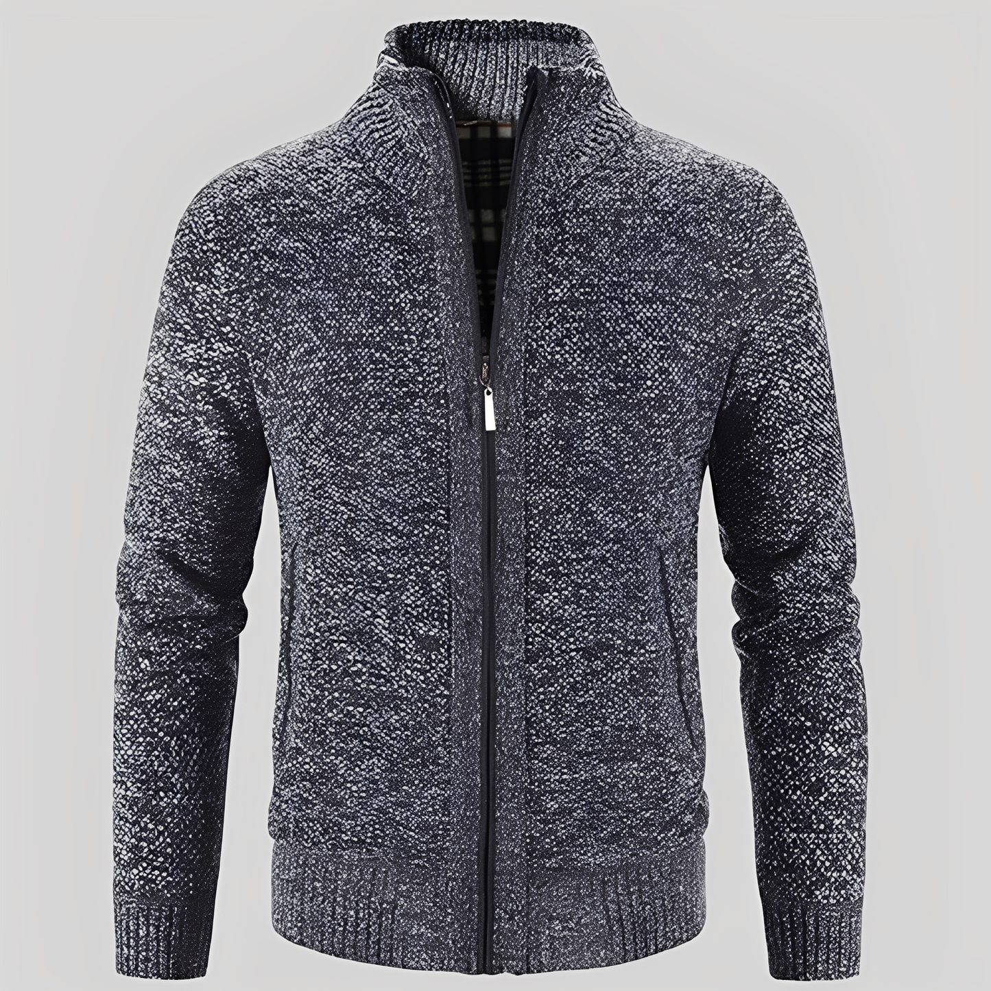 Berg-Feldt | Einfacher Cardigan mit Reißverschluss für Herren