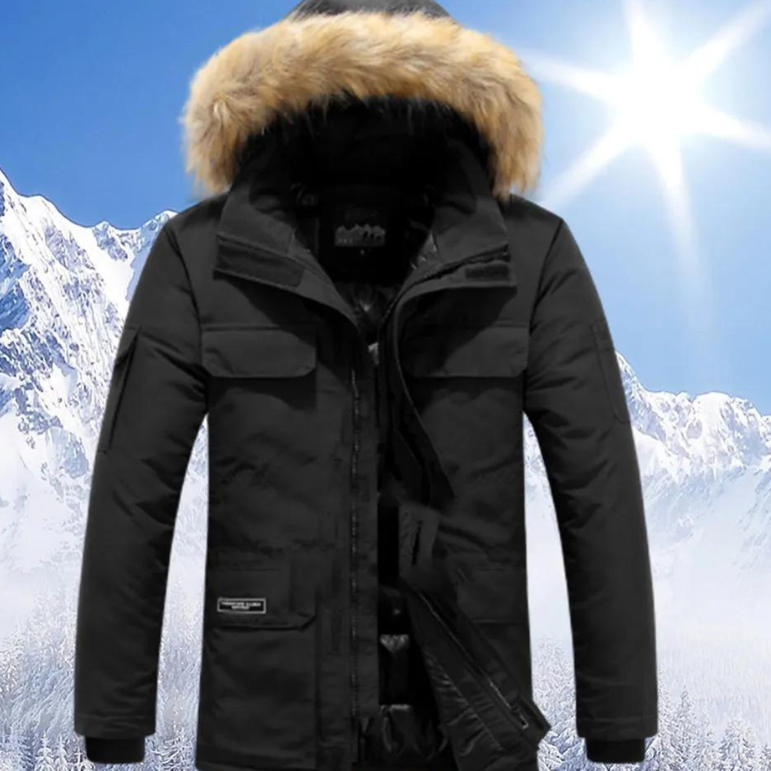 Berg-Feldt | Parka Herren mit Pelzukragen