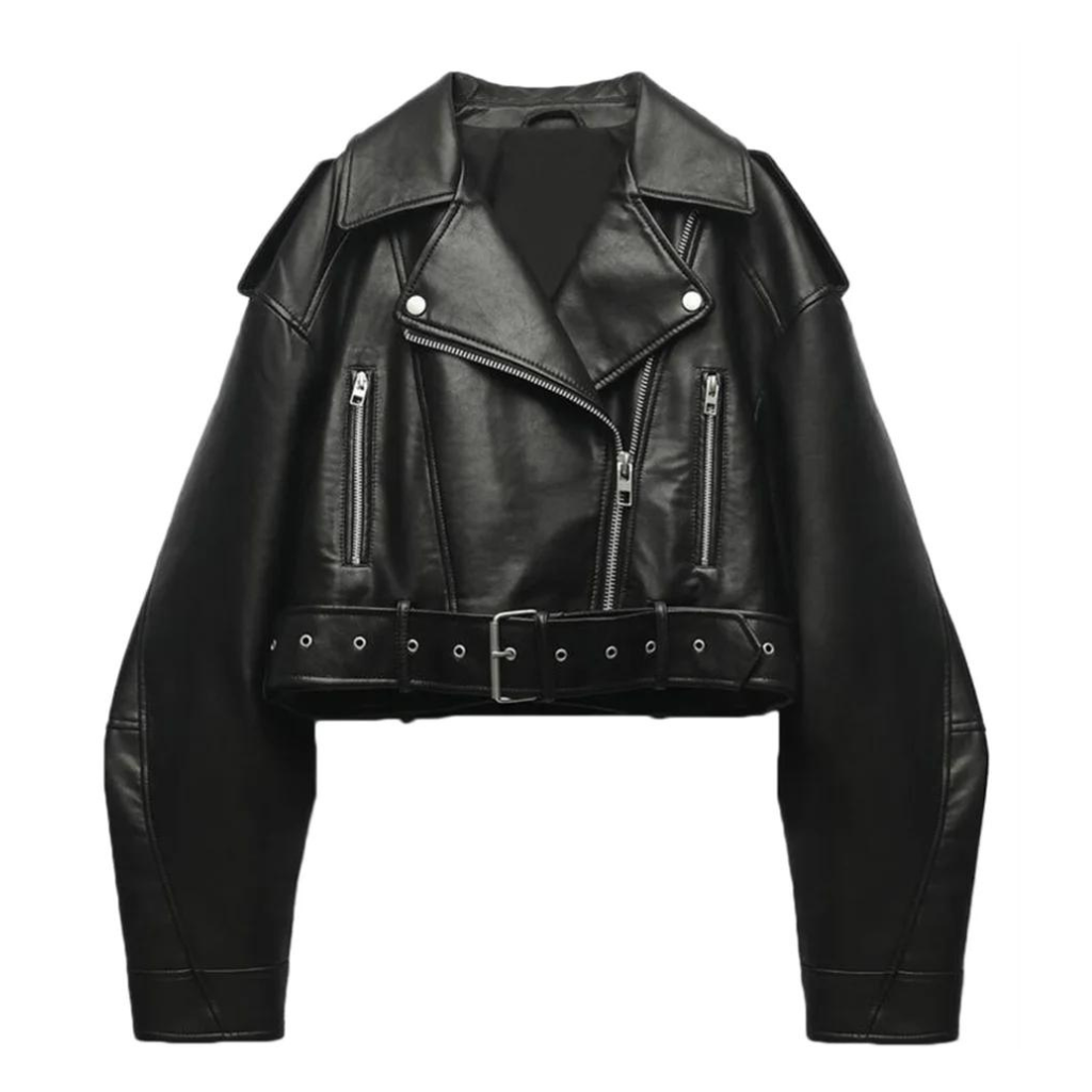 Berg-Feldt | Slim-Fit-Lederjacke für Frauen